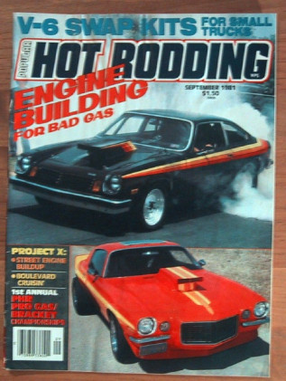 POPULAR HOT RODDING 1981 SEPT - OLDS PICKUP, RAM AIR IV